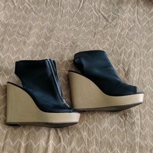 Platform booties size 10